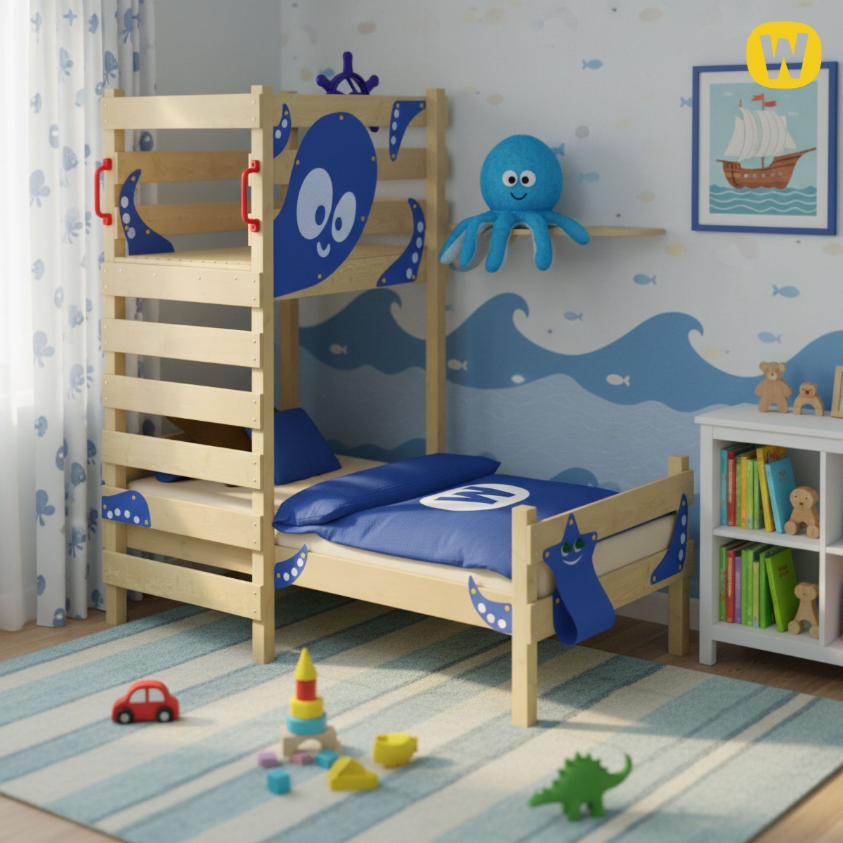 Children's bed Wickey CrAzY Octopus 630811_k