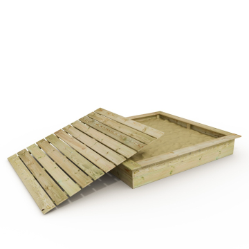 Sandpit with cover King Kong 195x195 cm  623771