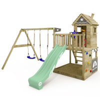 Climbing frame Wickey Smart Lodge 120 with stairs  826438_k