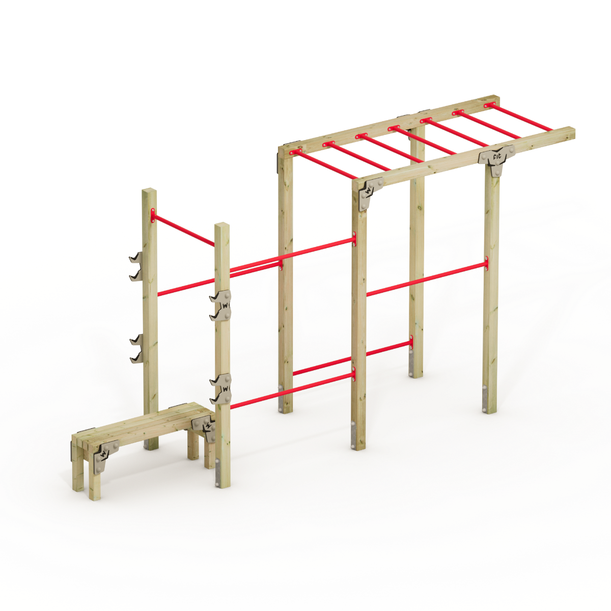 Sports equipment with weight bench FIT Base 635 Wickey
