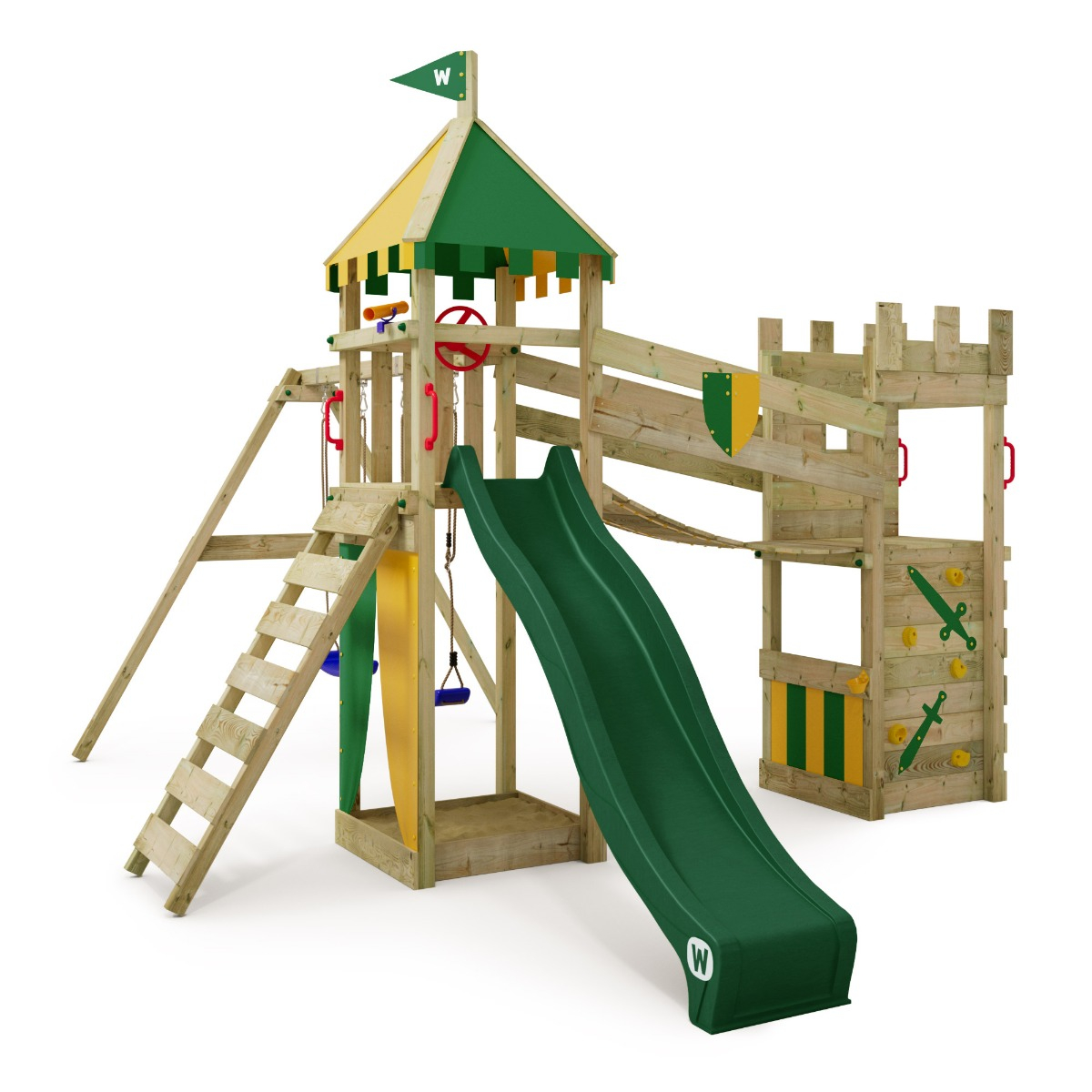 Green 2025 climbing frame