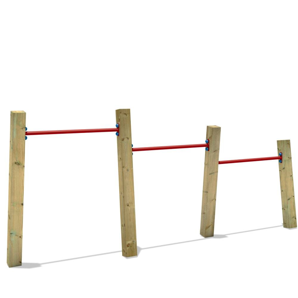 GYMNASTIC BAR 125CM for CLIMBING FRAME PLAY NEW RED one 