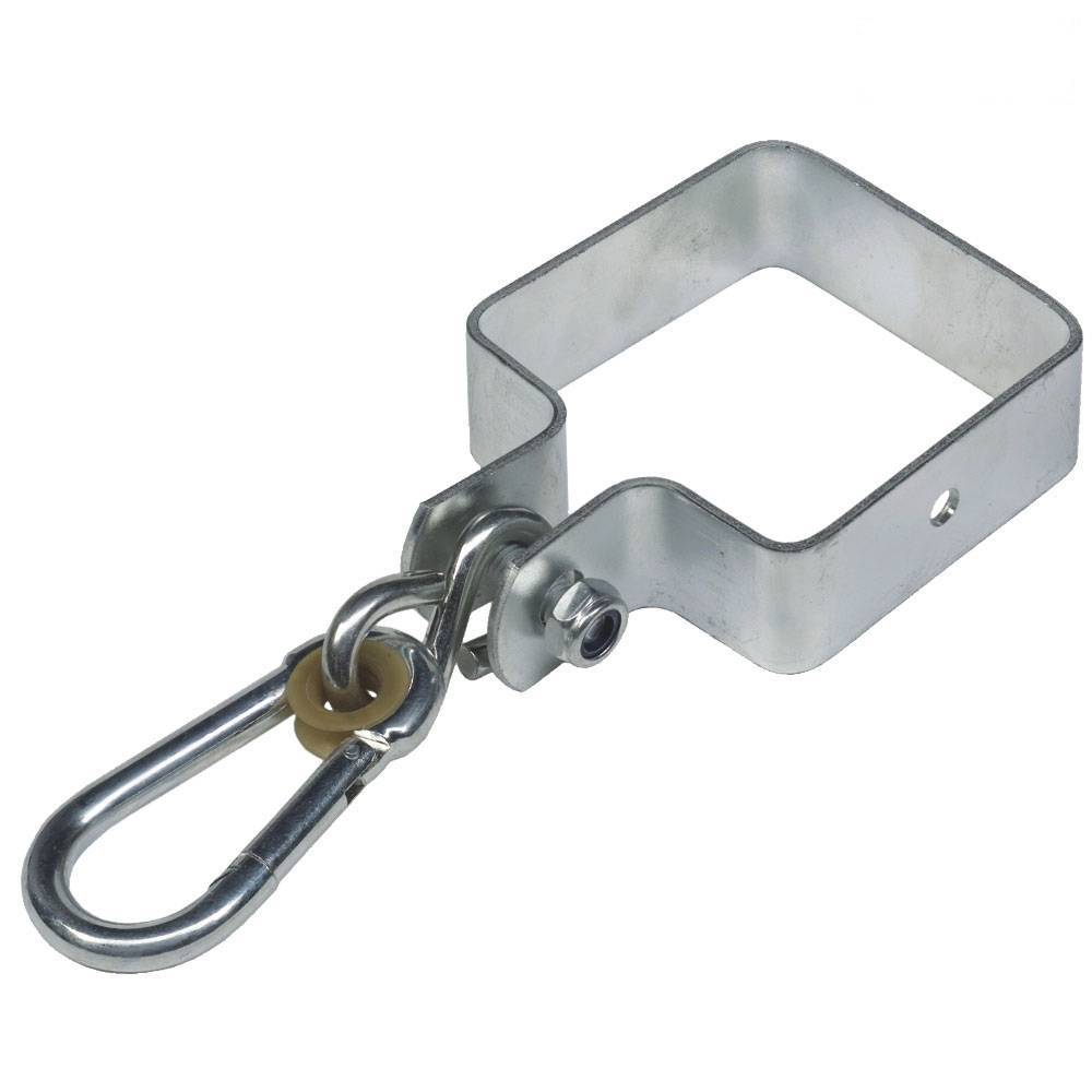TWO SWING SQUARE BEAM BRACKET 90x90mm 100° climbing frames SWING HOOKS red 