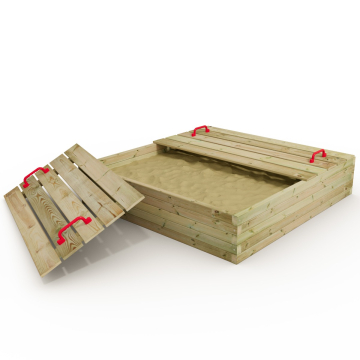 Sandpit with cover BLOX 160x160 cm  623779