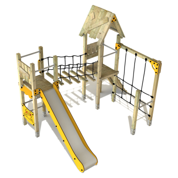 Wooden climbing frame for playgrounds Wickey PRO MAGIC Pace  100900