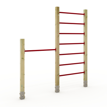 Climbing ladder with single horizontal bar Wickey PRO Tumble 308P  100694