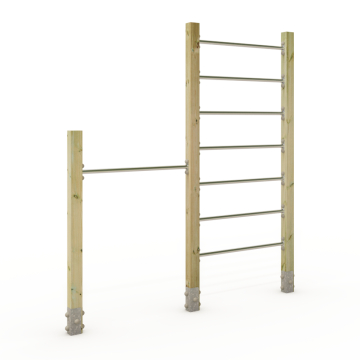 Climbing ladder with single horizontal bar Wickey PRO Tumble 328P  100708
