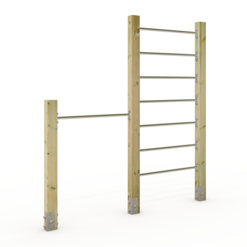 Climbing ladder with single horizontal bar Wickey PRO Tumble 328PX  100729