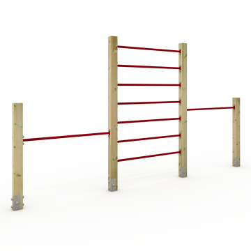 Climbing ladder with double horizontal bar Wickey PRO Tumble 419PX  100723