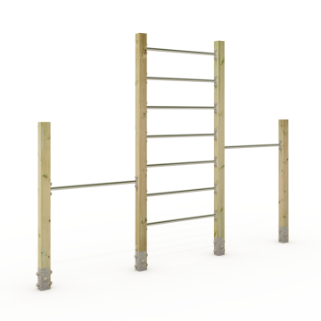 Climbing ladder with double horizontal bar Wickey PRO Tumble 429P  100709