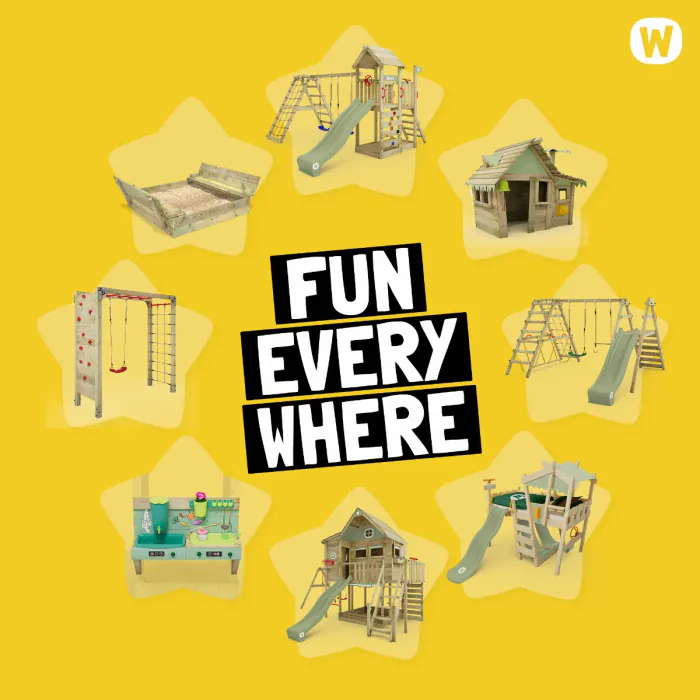 Climbing frame with slide MultiFlyer DeLuxe | Wickey.co.uk