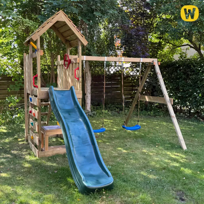 NY　45cm Climbing frame with slide MultiFlyer DeLuxe | Wickey.co.uk