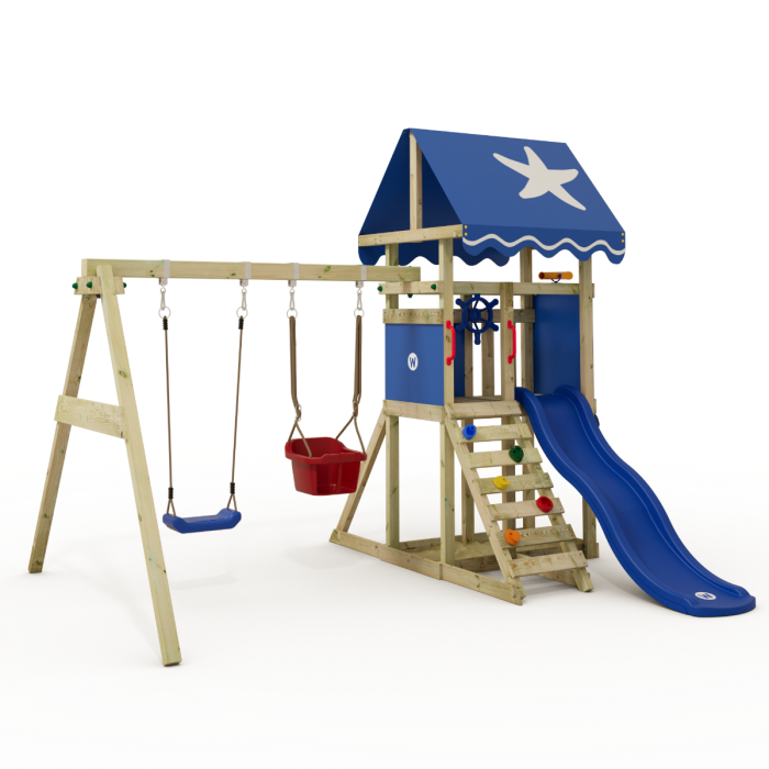 Climbing frame with swing and slide DinkyStar Wickey.co.uk