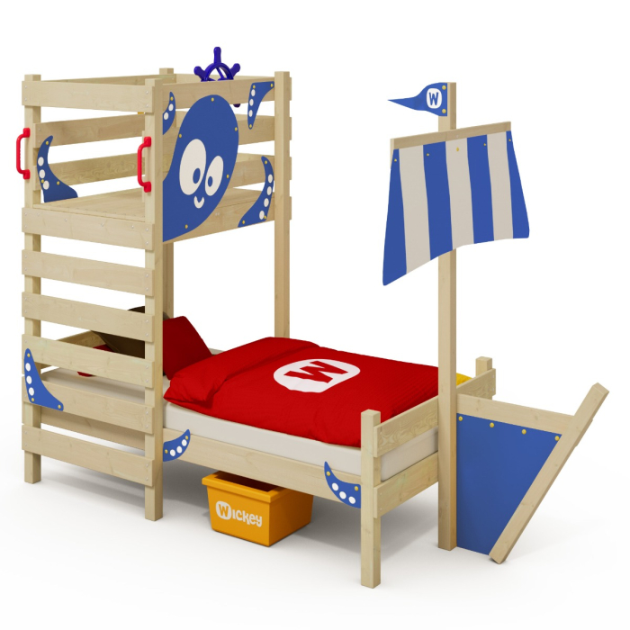 Children s bed with platform CrAzY Bounty Wickey