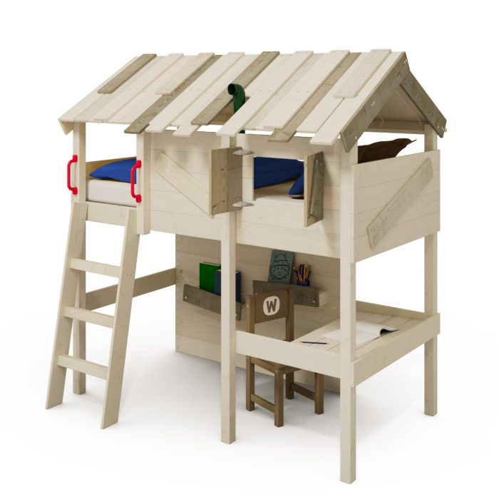 Loft bed CrAzY Island Children's bed with desk Wickey.co.uk