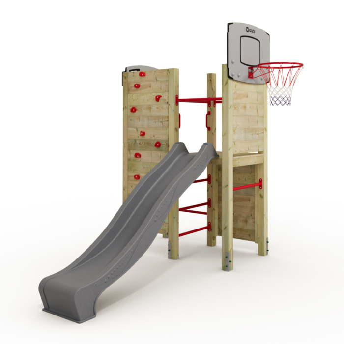 Swing set with pull up bar clearance