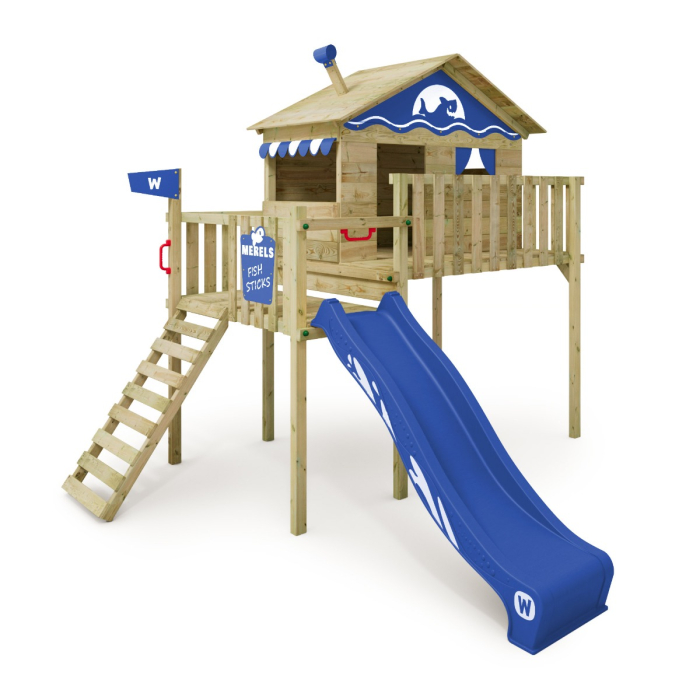Tower playhouse with slide sandpit Smart Wave Wickey