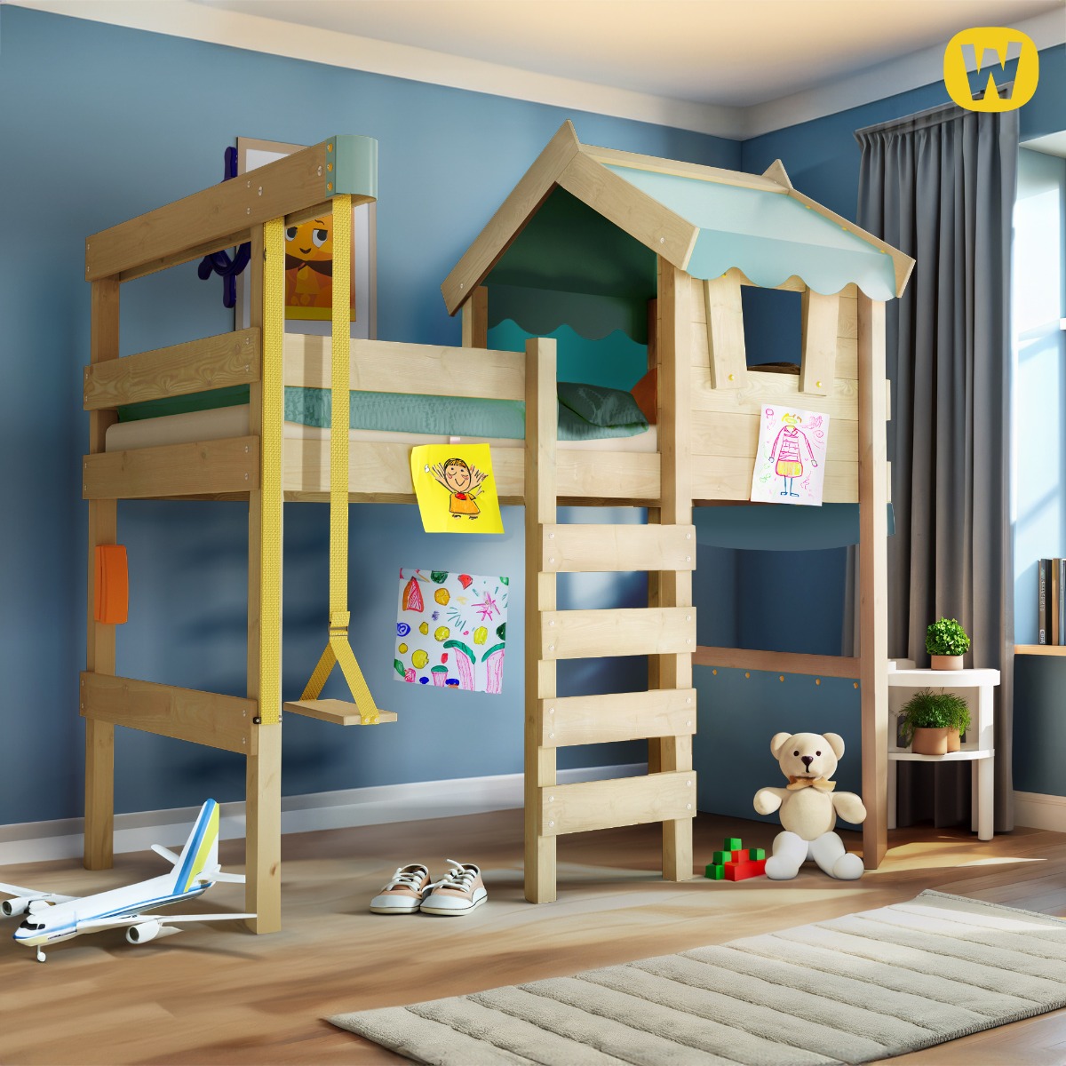 Loft bed Wickey CrAzY Jelly 630784_k