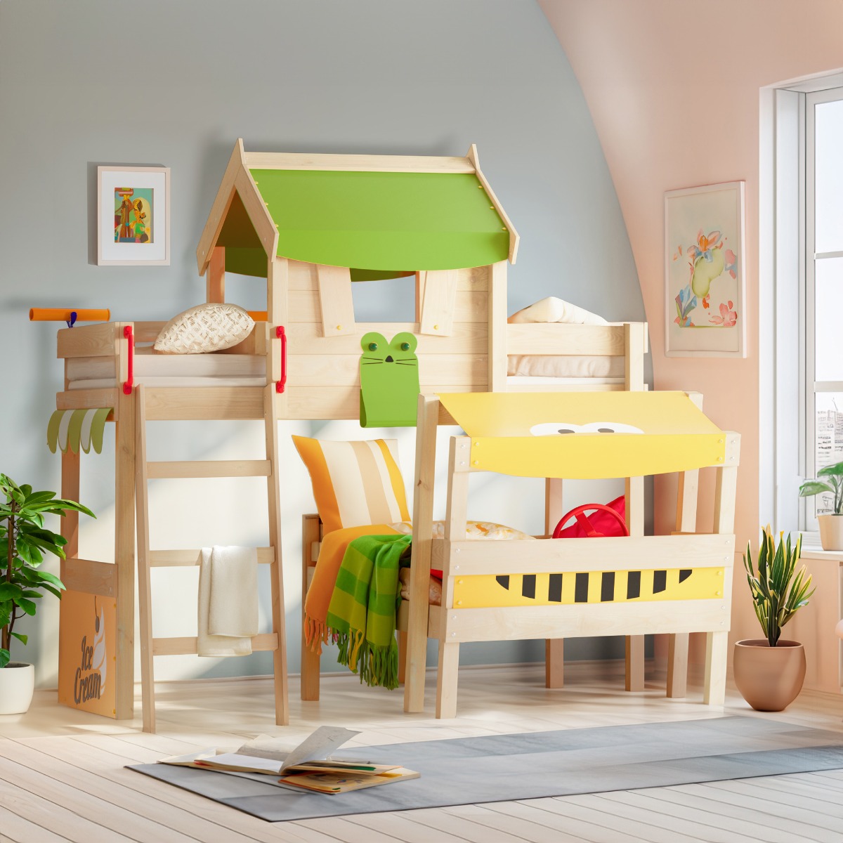 Bunk bed Wickey CrAzY Trunky 630731_k