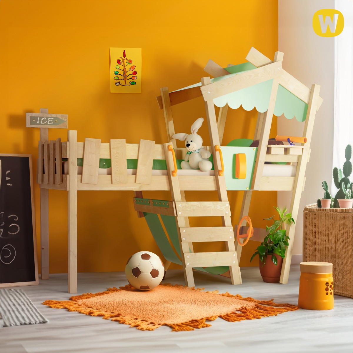 Loft bed Wickey CrAzY Hutty 630550_k