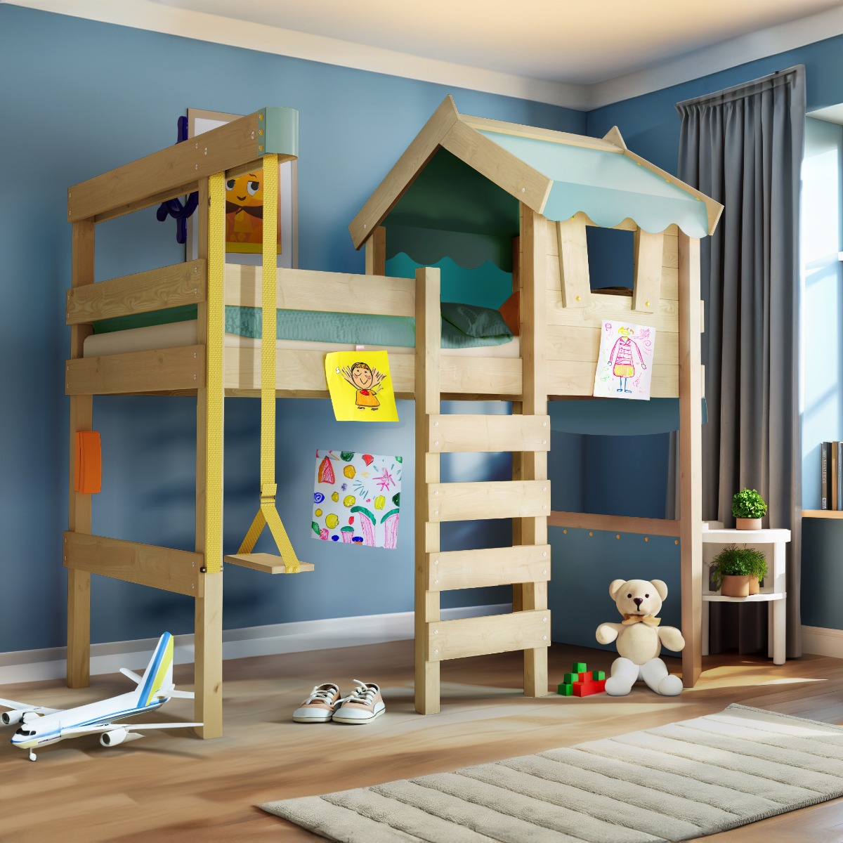 Loft bed Wickey CrAzY Gloomy  834169_k