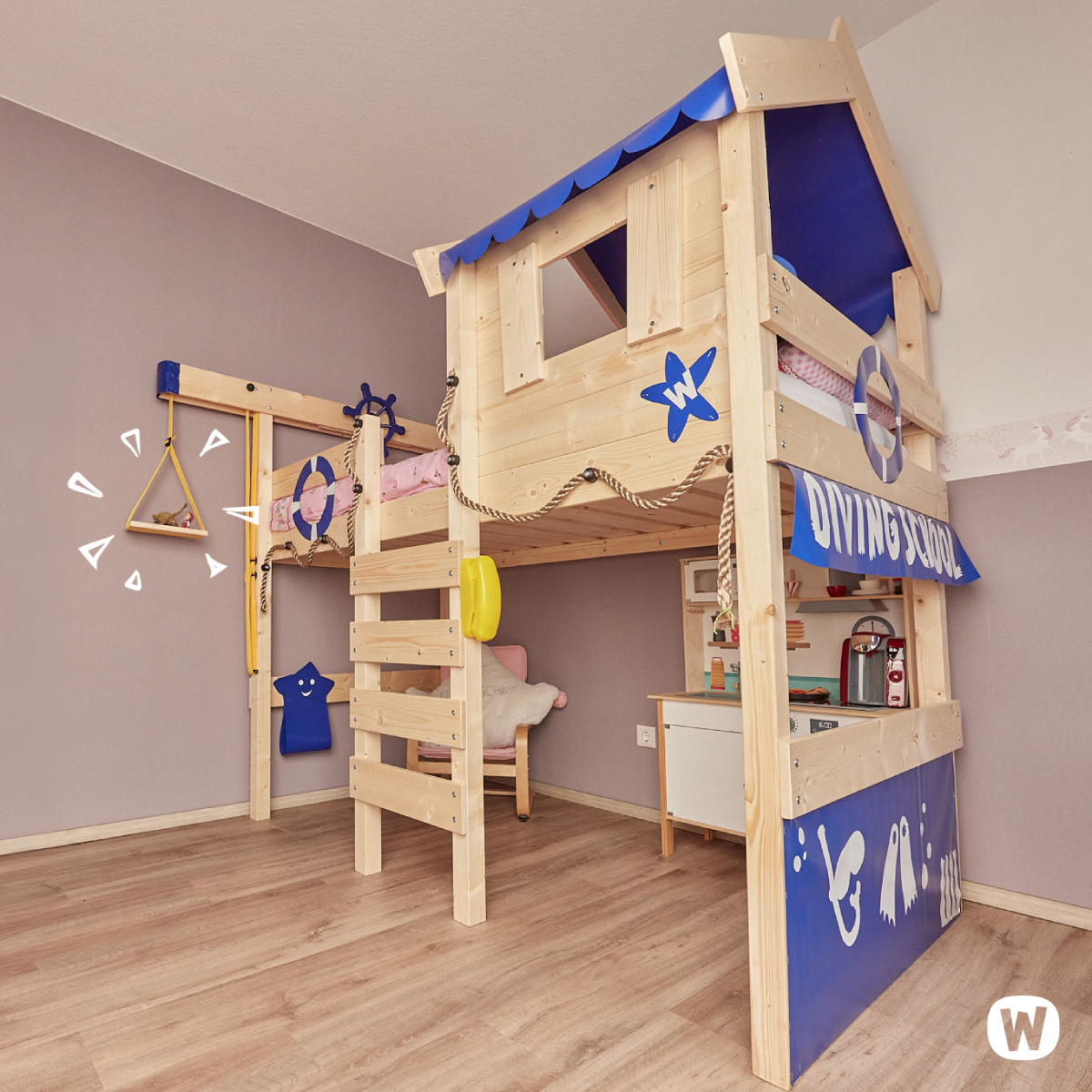 Loft bed Wickey CrAzY Jelly  630784_k