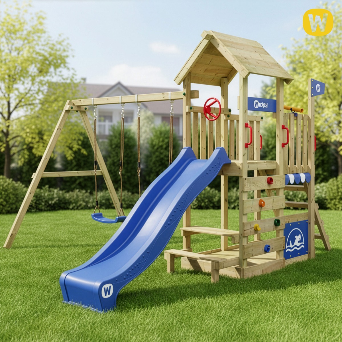 Climbing frame Wickey MultiFlyer with picnic table 826822_k
